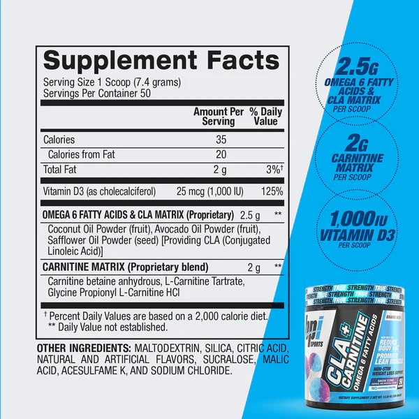 Cla-Carnitine-50-Servings-By-Bpi-Sports-Supplement-Facts