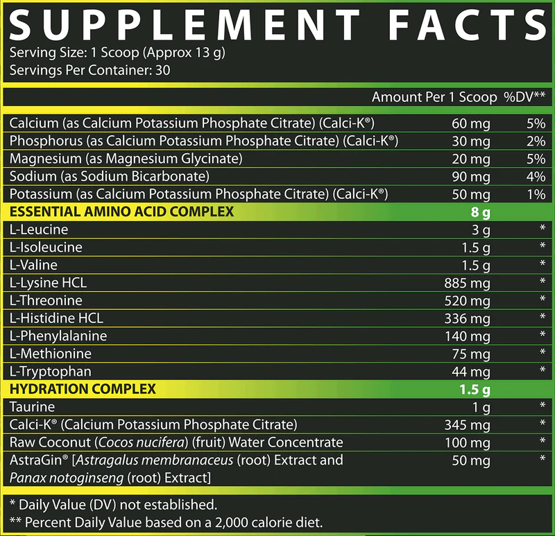 EAA+-Hydration-30-Servings-Lemon-Lime-By-Nutrex-Research-Supplement-Facts