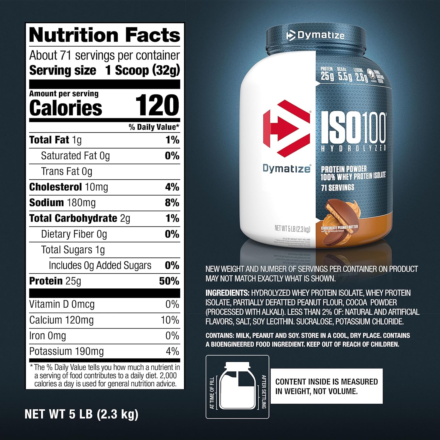ISO-100-Hydrolyzed-Whey-5lbs-By-Dymatize-Supplement-Facts