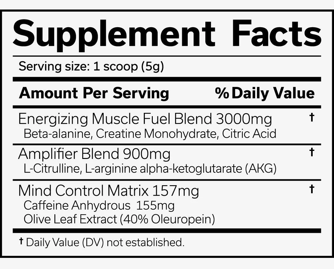 The-Curse-Pre-Workout-50-Servings-By-JNX-Supplement-Facts