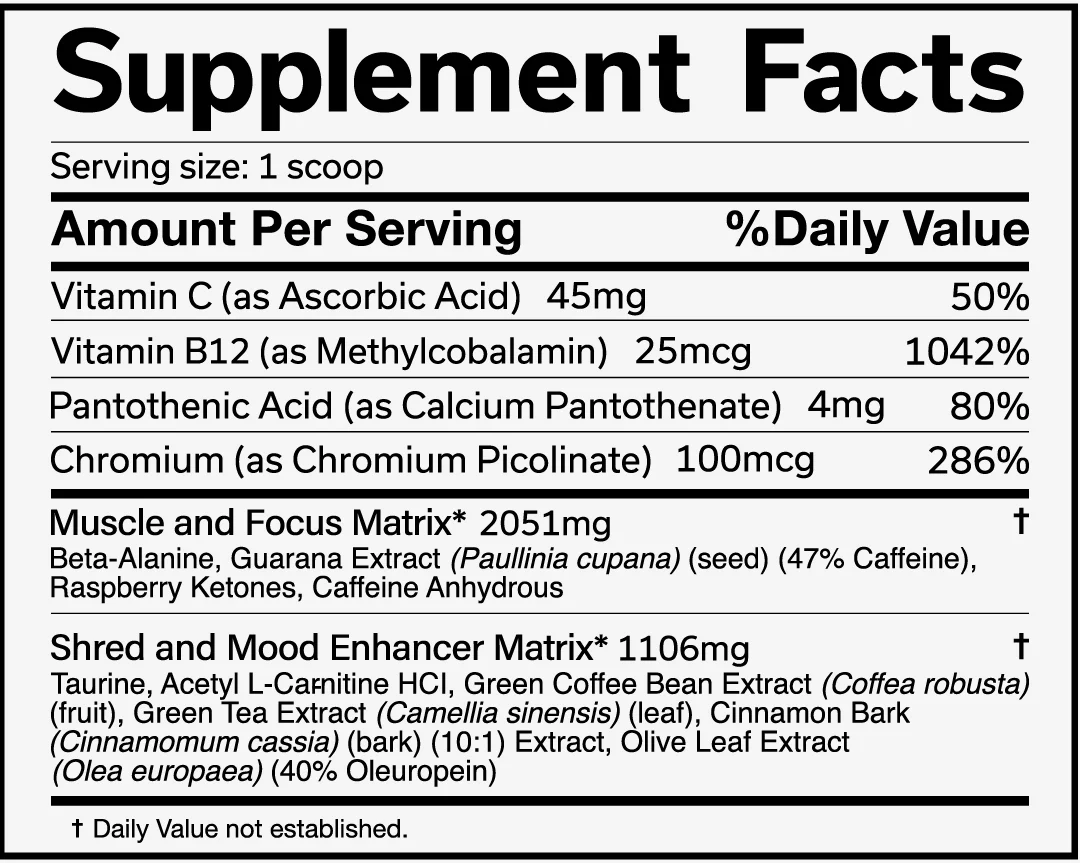 The-Ripper-Pre-Workout-30-Servings-By-JNX-Supplement-Facts