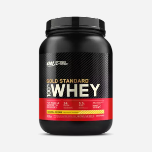 optimum nutrition gold whey protein banana cream 2lbs