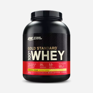 optimum nutrition gold whey protein banana cream 5lbs