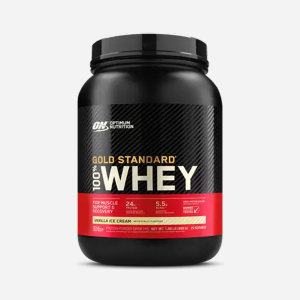 optimum nutrition gold whey protein vanilla ice cream 2lbs