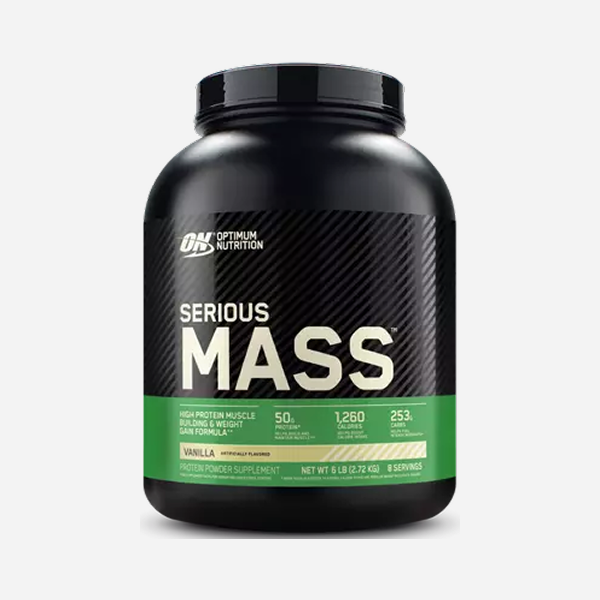 optimum nutrition serious mass vanilla 6lbs
