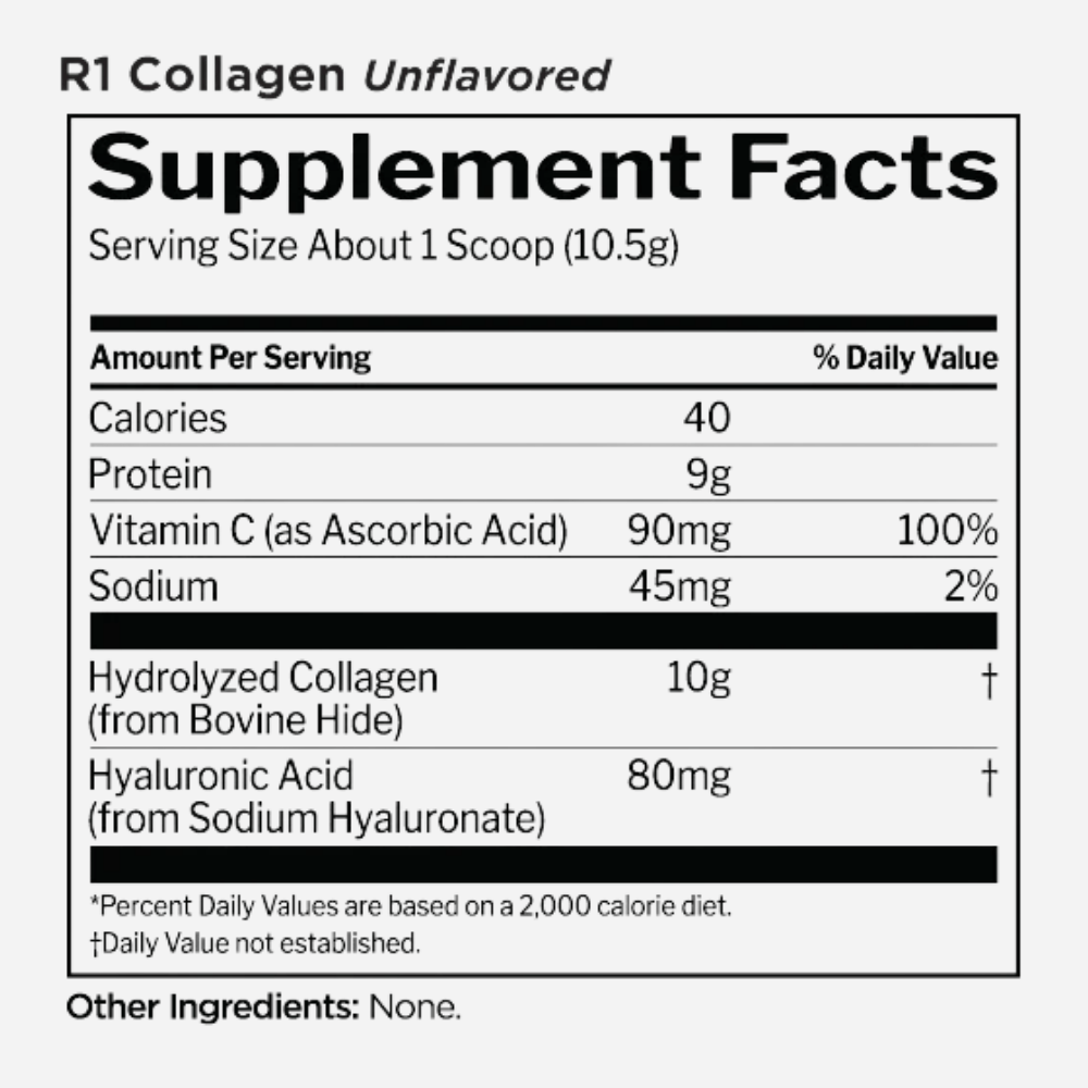 rule-1-collagen-peptides-unflavored-20-servings-supplement-facts