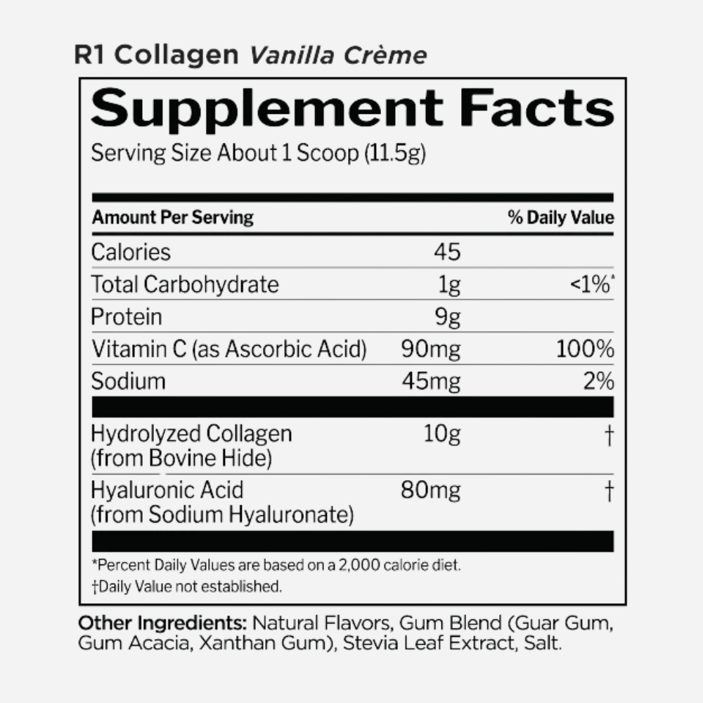 rule-1-collagen-peptides-vanilla-creme-20-servings-supplement-facts